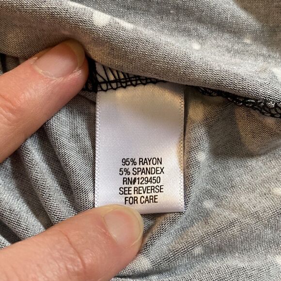 Comp Blu Flutter Sleeve Blouse - Picture 6 of 7